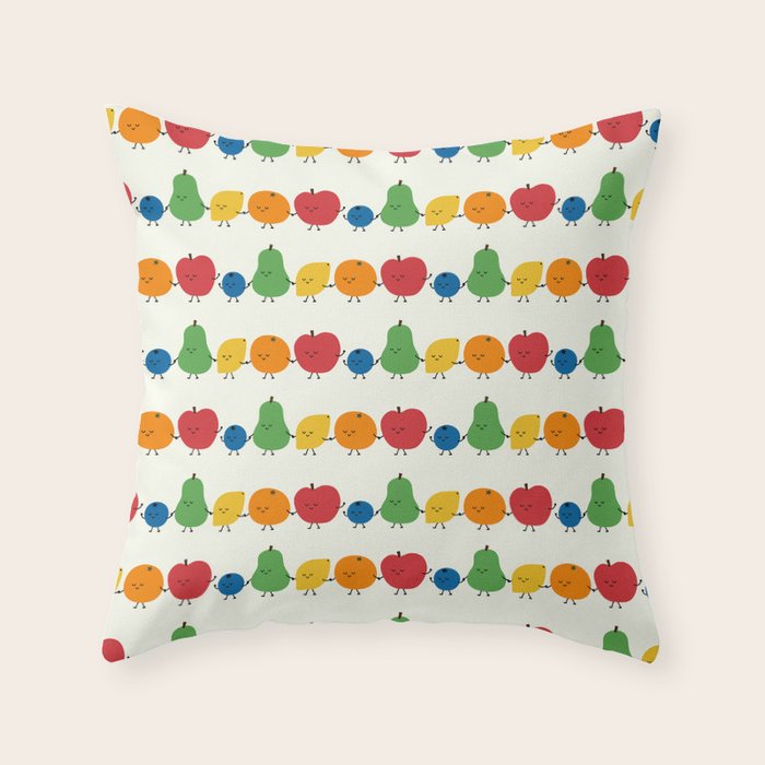 Fruit Parade Throw Pillow