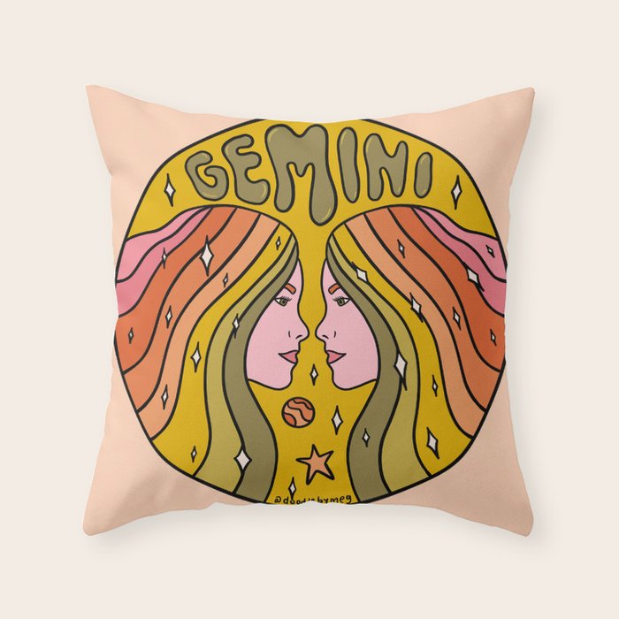 Gemini Throw Pillow