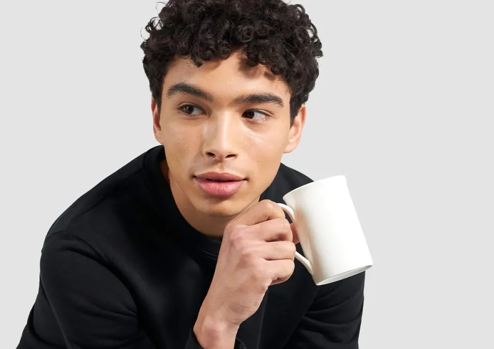 White 10oz Porcelain Slim Mug